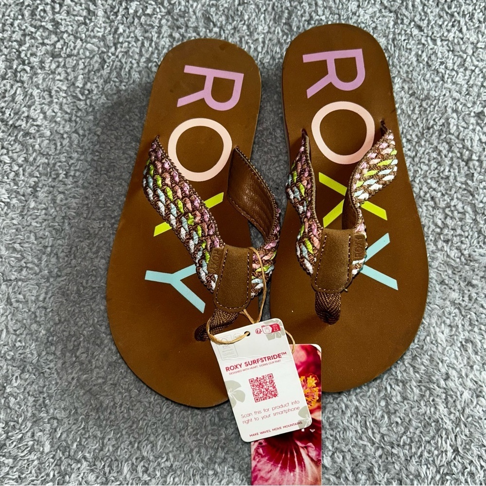 Roxy little girl Multicolor Braided Sandals size 3